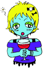 Punkish girl sticker #3016857