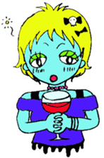 Punkish girl sticker #3016857