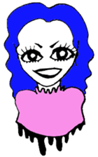 Punkish girl sticker #3016871