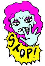 Punkish girl sticker #3016872