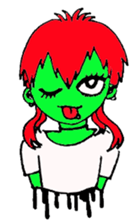 Punkish girl sticker #3016874