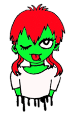 Punkish girl sticker #3016874