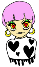 Punkish girl sticker #3016877