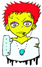 Punkish girl sticker #3016881