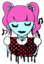 Punkish girl sticker #3016883