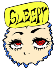 Punkish girl sticker #3016886