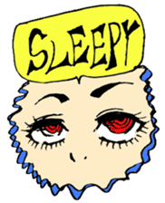 Punkish girl sticker #3016886