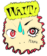 Punkish girl sticker #3016887