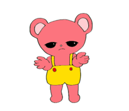 Kawaii PINK  BEAR sticker #3017216