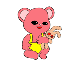 Kawaii PINK  BEAR sticker #3017226