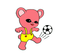 Kawaii PINK  BEAR sticker #3017233