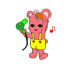 Kawaii PINK  BEAR sticker #3017241