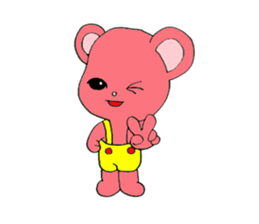 Kawaii PINK  BEAR sticker #3017242