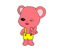 Kawaii PINK  BEAR sticker #3017242