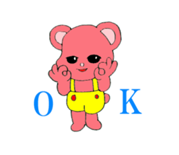 Kawaii PINK  BEAR sticker #3017244