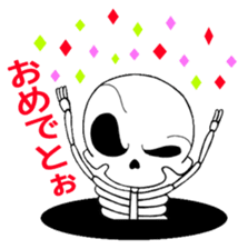 Daily life of the skeleton sticker #3017856