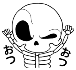 Daily life of the skeleton sticker #3017870