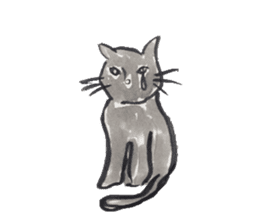 Daily life of a cat sticker sticker #3018094