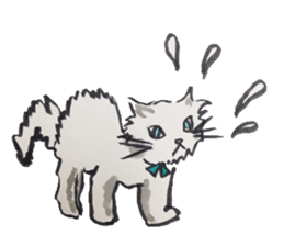 Daily life of a cat sticker sticker #3018095