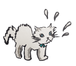 Daily life of a cat sticker sticker #3018095