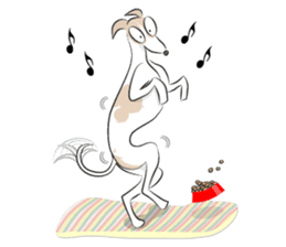 mill the whippet sticker #3018311
