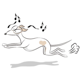 mill the whippet sticker #3018323
