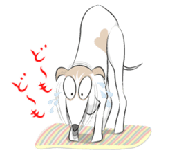mill the whippet sticker #3018324