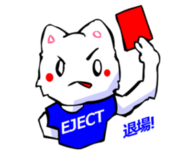 Commonly Used Word T-Shirt Wearing Cat 6 sticker #3018764