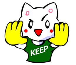 Commonly Used Word T-Shirt Wearing Cat 6 sticker #3018776