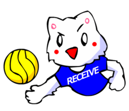 Commonly Used Word T-Shirt Wearing Cat 6 sticker #3018784