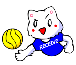 Commonly Used Word T-Shirt Wearing Cat 6 sticker #3018784