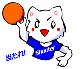 Commonly Used Word T-Shirt Wearing Cat 6 sticker #3018791