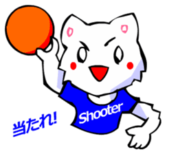 Commonly Used Word T-Shirt Wearing Cat 6 sticker #3018791