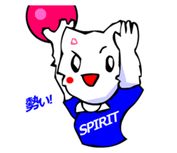 Commonly Used Word T-Shirt Wearing Cat 6 sticker #3018801