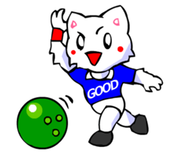 Commonly Used Word T-Shirt Wearing Cat 6 sticker #3018802