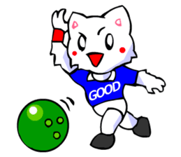 Commonly Used Word T-Shirt Wearing Cat 6 sticker #3018802