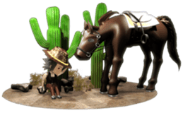 3D cowboy life sticker sticker #3019006