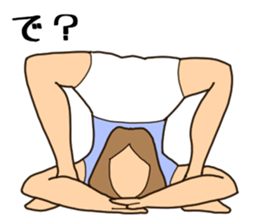 Fitness Yoga Stamp sticker #3019878