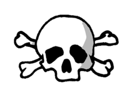 Narration of a skeleton sticker #3021603