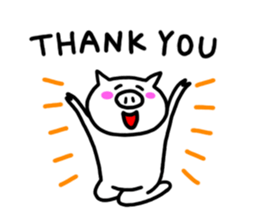 White pig chan2 sticker #3022044