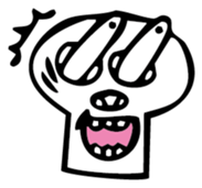 kawaii skull sticker #3022226