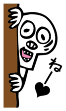 kawaii skull sticker #3022228