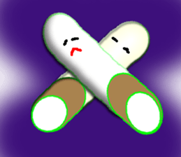 tobacco and matchstick sticker #3022477