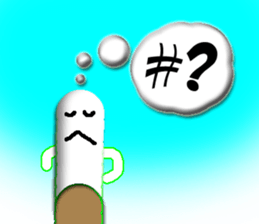 tobacco and matchstick sticker #3022480