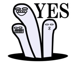 crazy spotted garden eel sticker #3022411