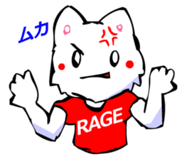 Commonly Used Word T-Shirt Wearing Cat 2 sticker #3022529