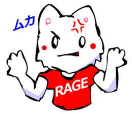 Commonly Used Word T-Shirt Wearing Cat 2 sticker #3022529