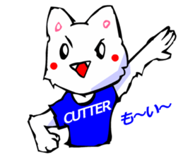 Commonly Used Word T-Shirt Wearing Cat 2 sticker #3022557