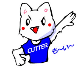 Commonly Used Word T-Shirt Wearing Cat 2 sticker #3022557