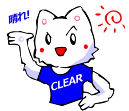 Commonly Used Word T-Shirt Wearing Cat 3 sticker #3022609